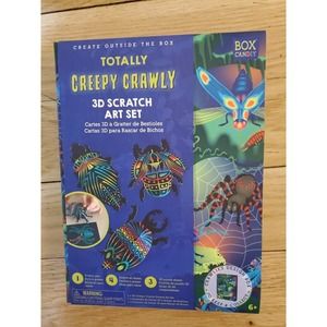 Box CanDIY Totally Creepy Crawly 3D Scratch Cool Kids Arts & Crafts Set NEW